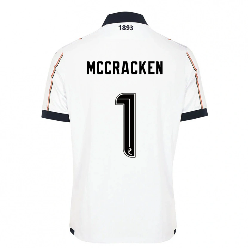 Danxen Kid Jon Mccracken #1 White Navy Red Away Jersey 2025/26 T-Shirt
