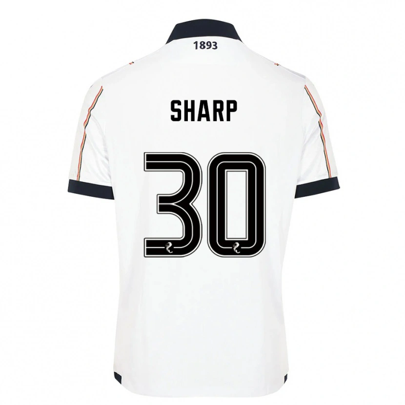 Danxen Kid Harry Sharp #30 White Navy Red Away Jersey 2025/26 T-Shirt