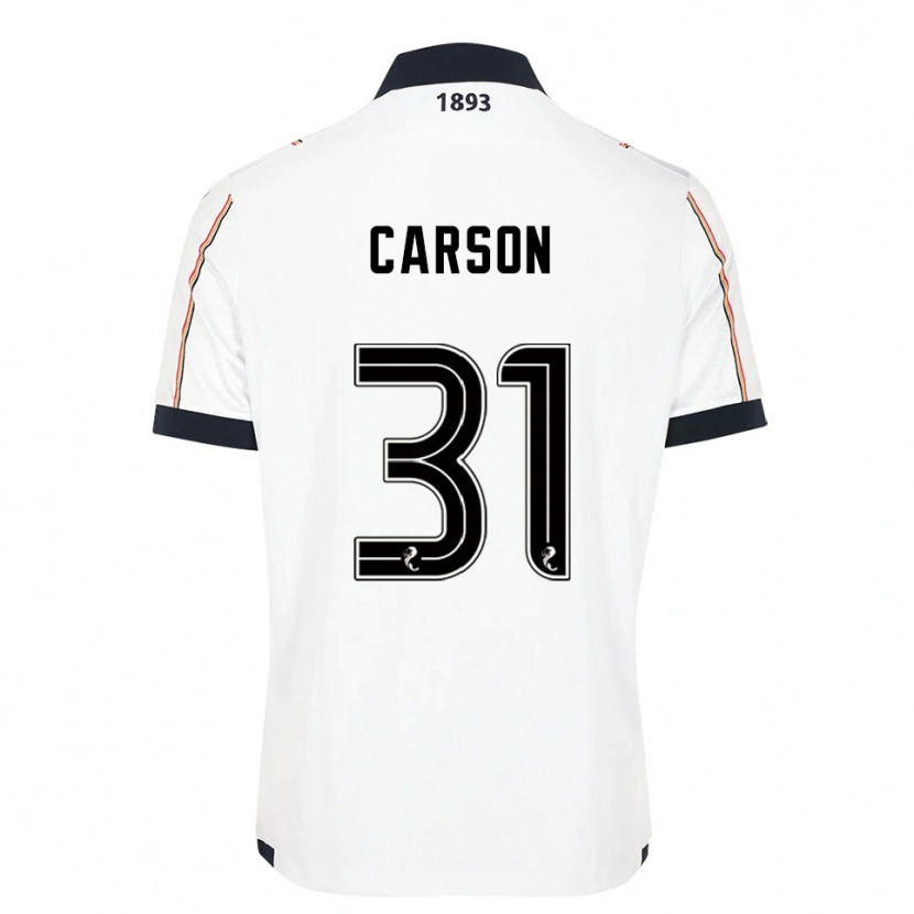 Danxen Kid Trevor Carson #31 White Navy Red Away Jersey 2025/26 T-Shirt