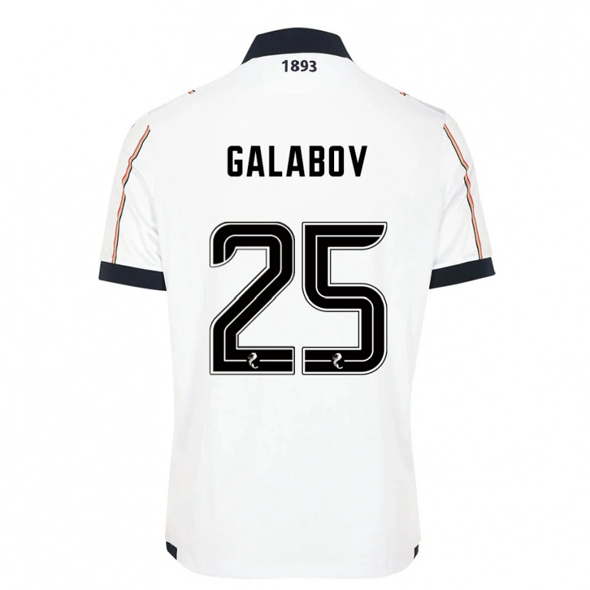 Danxen Kid Plamen Galabov #25 White Navy Red Away Jersey 2025/26 T-Shirt