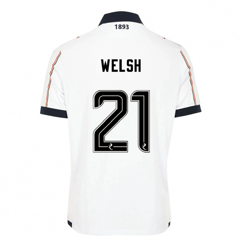 Danxen Kid Tom Welsh #21 White Navy Red Away Jersey 2025/26 T-Shirt
