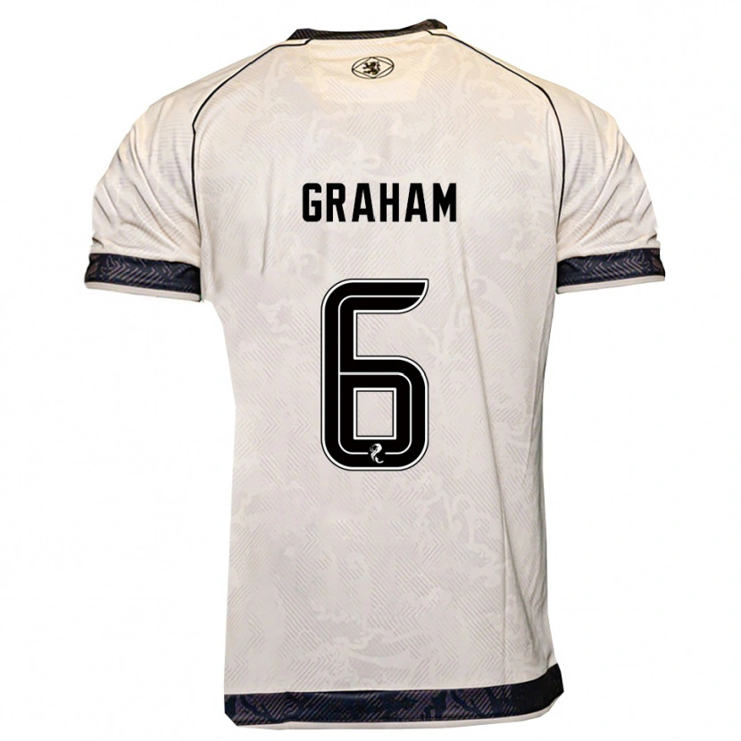 Danxen Kid Ross Graham #6 White Black Away Jersey 2025/26 T-Shirt