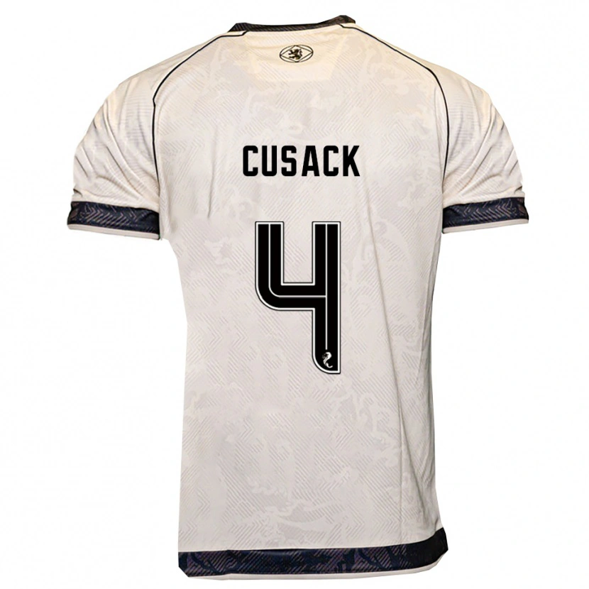 Danxen Kid Abbie Cusack #4 White Black Away Jersey 2025/26 T-Shirt