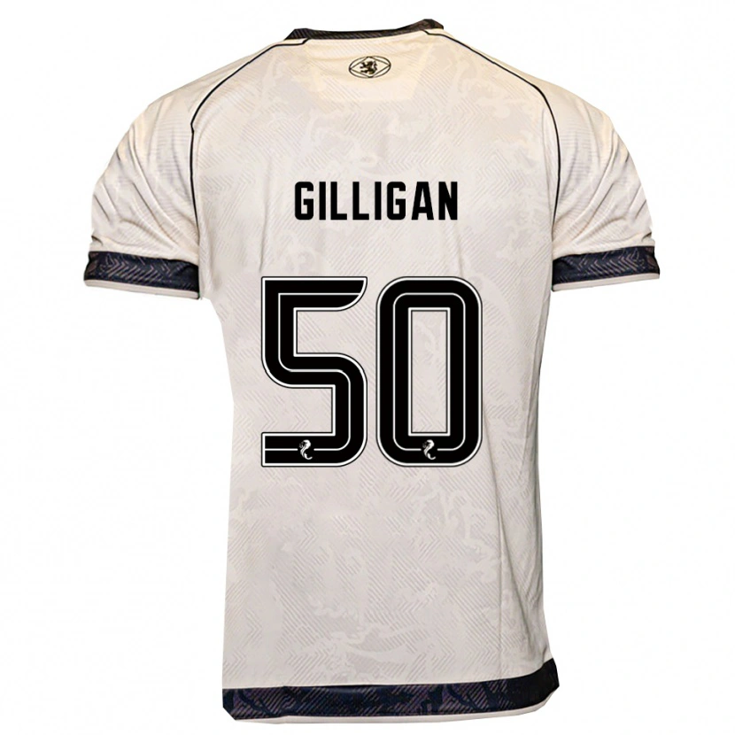Danxen Kid Keir Gilligan #50 White Black Away Jersey 2025/26 T-Shirt