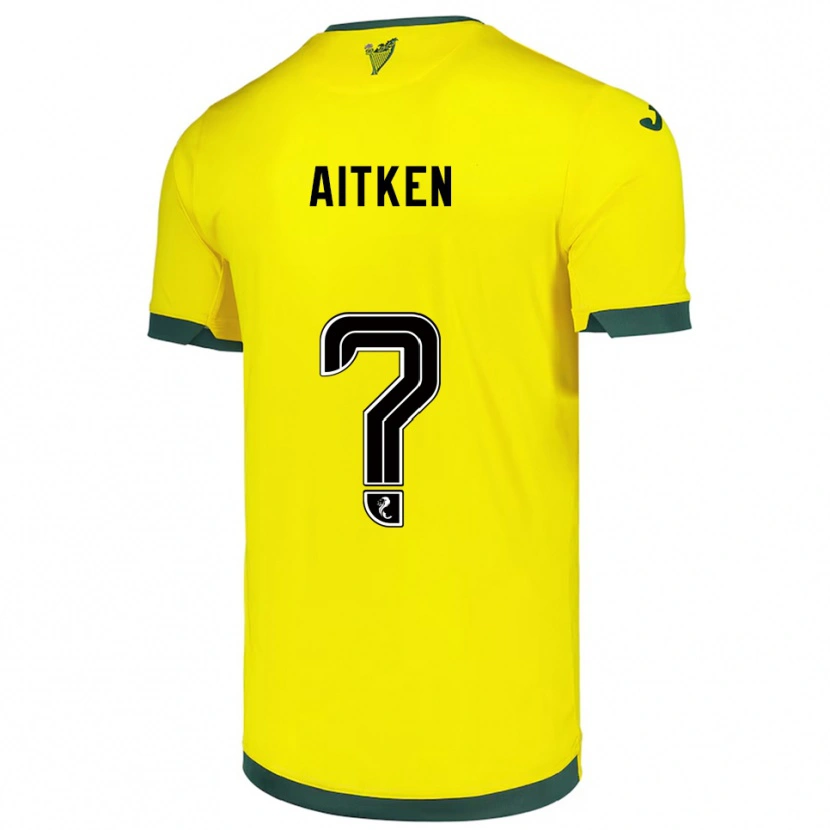 Danxen Kid Conor Aitken #0 Yellow Green Away Jersey 2025/26 T-Shirt