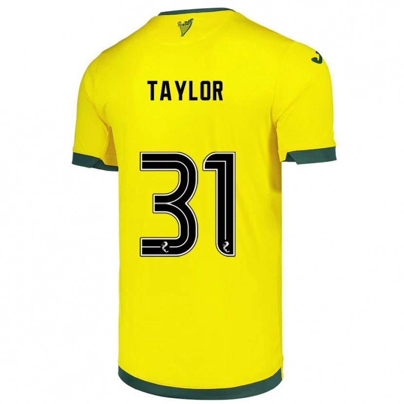 Danxen Kid Linzi Taylor #31 Yellow Green Away Jersey 2025/26 T-Shirt