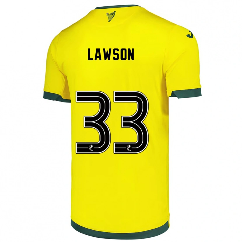 Danxen Kid Poppy Lawson #33 Yellow Green Away Jersey 2025/26 T-Shirt