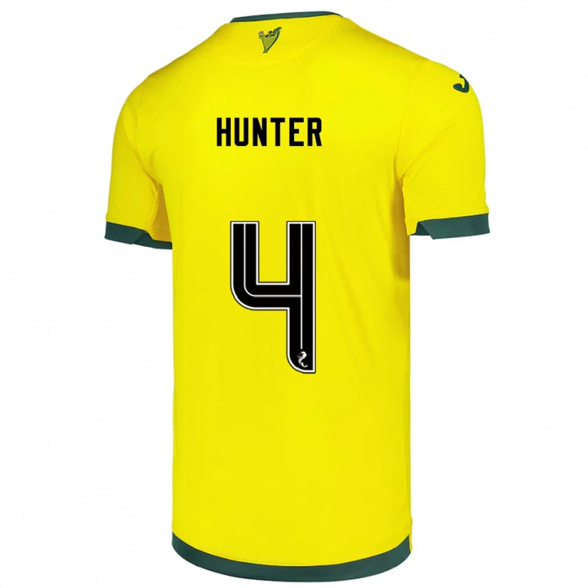 Danxen Kid Siobhan Hunter #4 Yellow Green Away Jersey 2025/26 T-Shirt