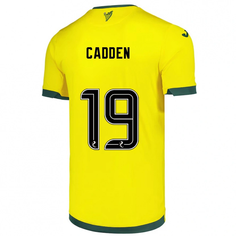 Danxen Kid Nicky Cadden #19 Yellow Green Away Jersey 2025/26 T-Shirt