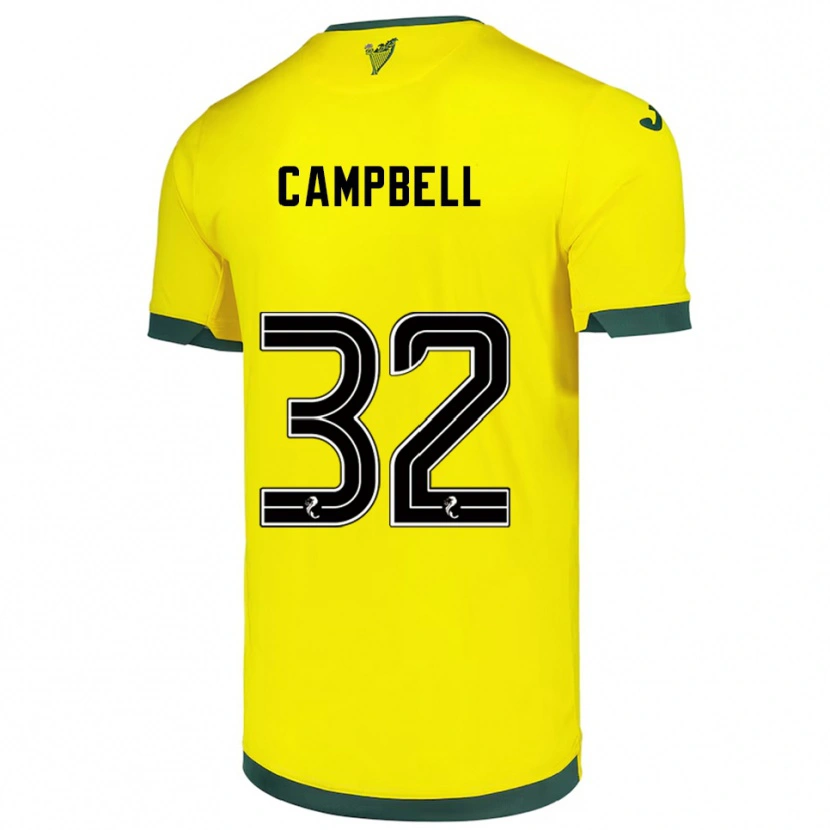 Danxen Kid Josh Campbell #32 Yellow Green Away Jersey 2025/26 T-Shirt