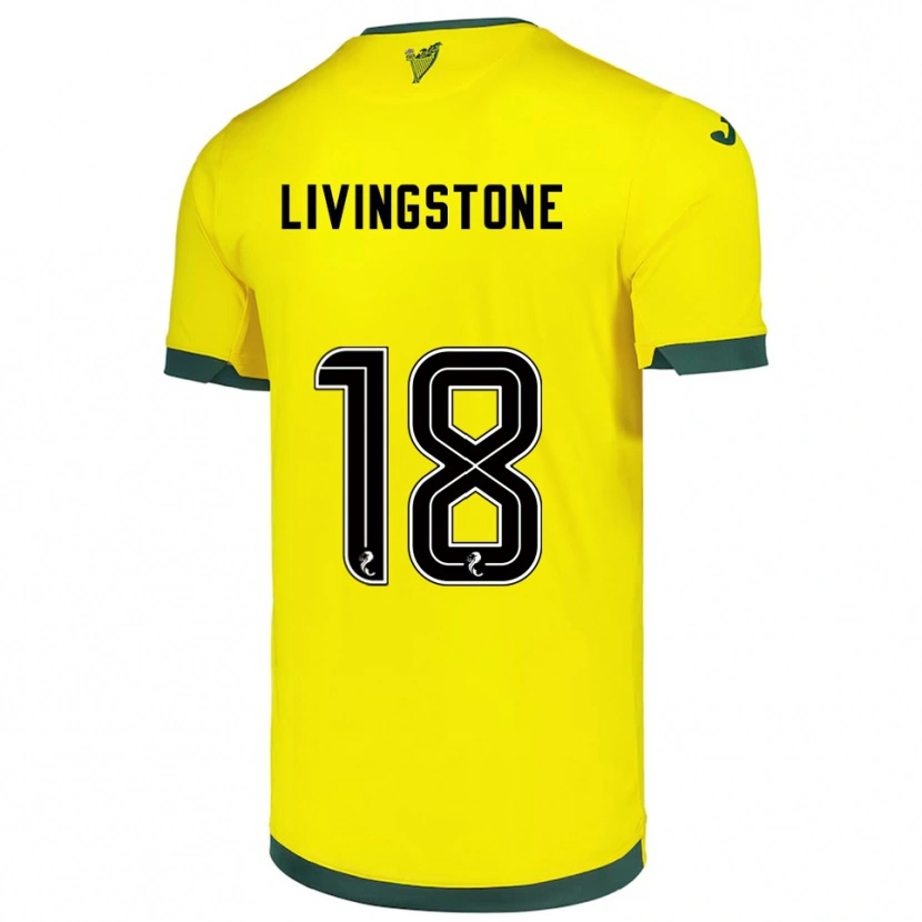Danxen Kid Rosie Livingstone #18 Yellow Green Away Jersey 2025/26 T-Shirt