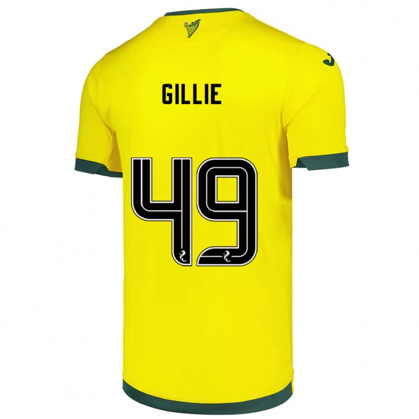 Danxen Kid Lewis Gillie #49 Yellow Green Away Jersey 2025/26 T-Shirt