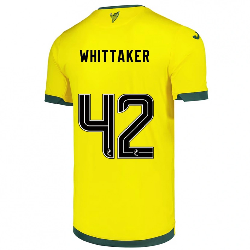 Danxen Kid Rory Whittaker #42 Yellow Green Away Jersey 2025/26 T-Shirt