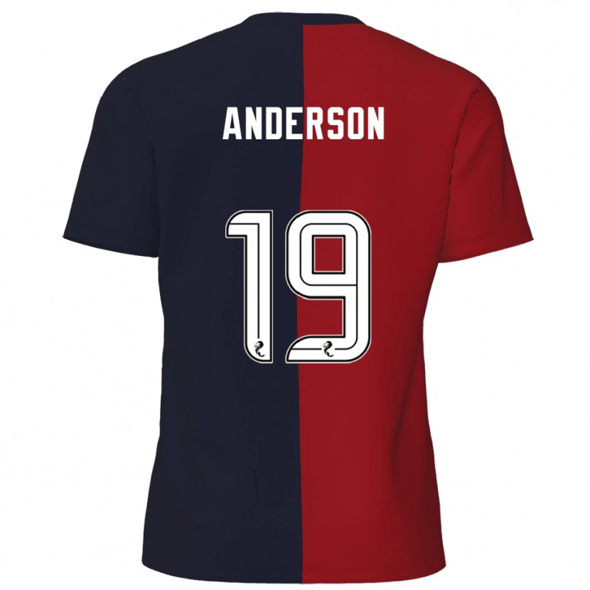 Danxen Kid Bruce Anderson #19 Red Navy Away Jersey 2025/26 T-Shirt