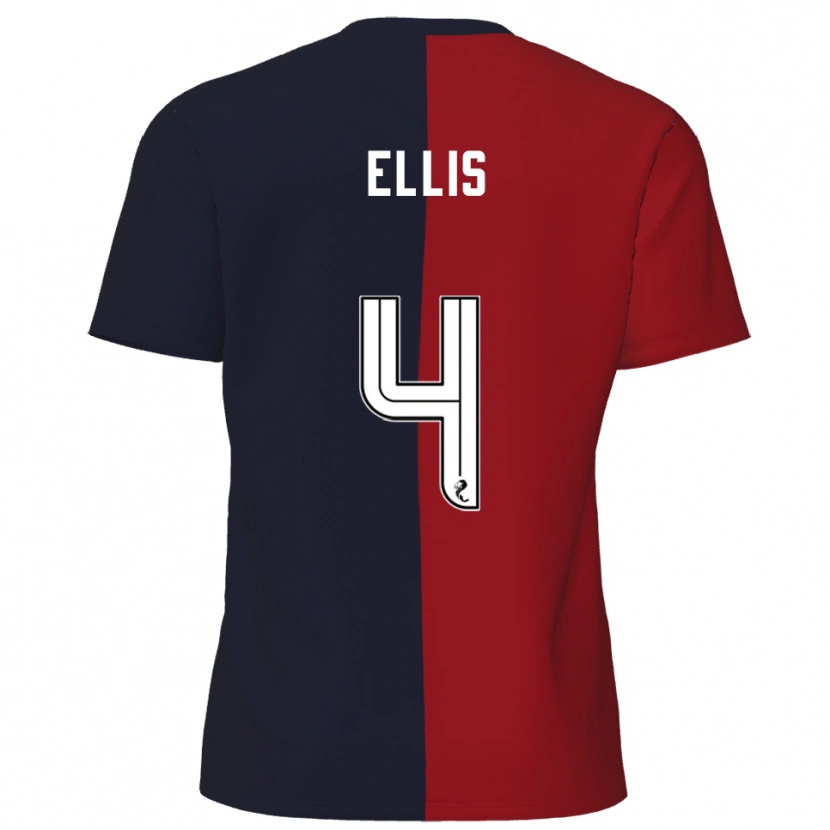 Danxen Kid Ruari Ellis #4 Red Navy Away Jersey 2025/26 T-Shirt
