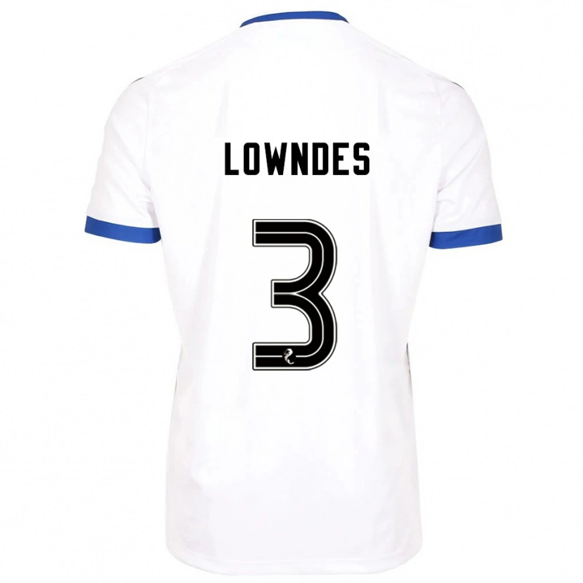 Danxen Kid Thomas Lowndes #3 White Blue Away Jersey 2025/26 T-Shirt