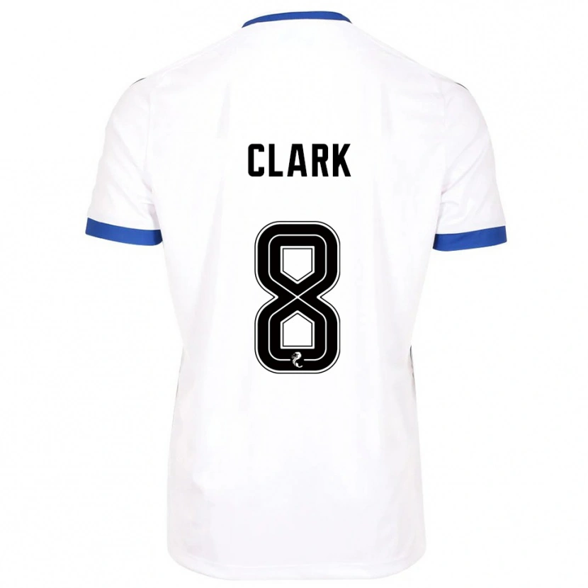 Danxen Kid Hannah Clark #8 White Blue Away Jersey 2025/26 T-Shirt
