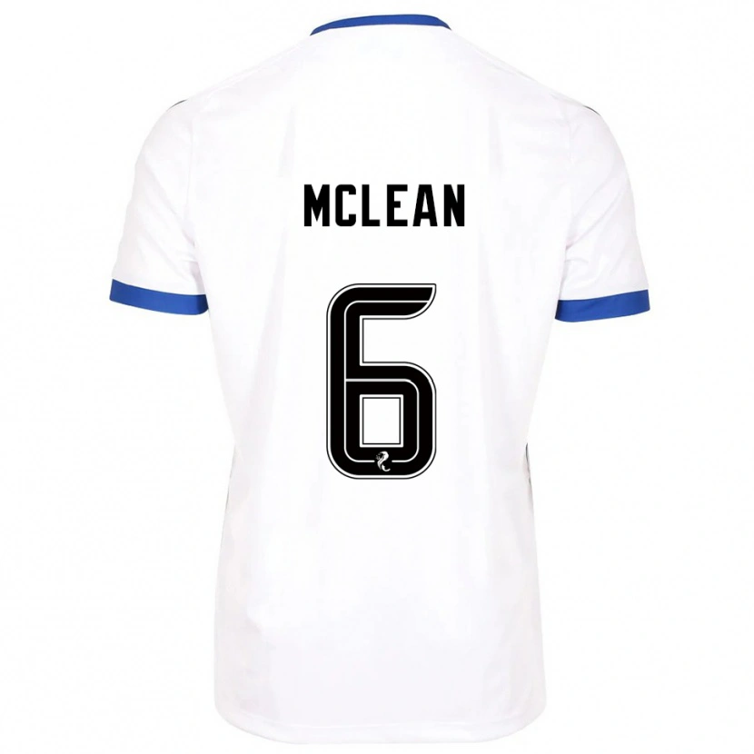 Danxen Kid Elvie Mclean #6 White Blue Away Jersey 2025/26 T-Shirt