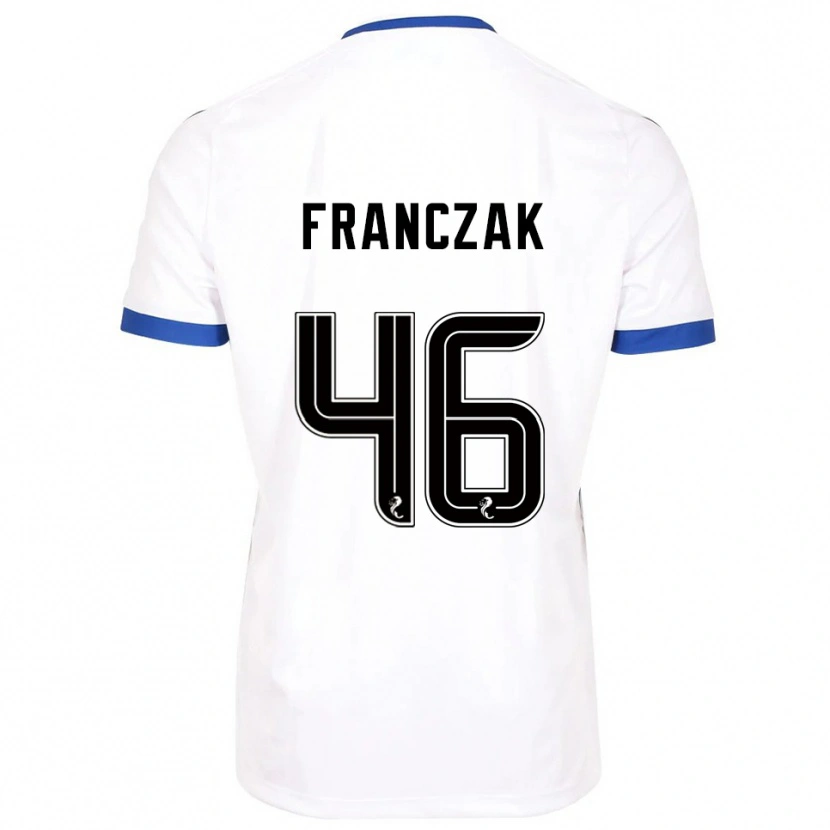 Danxen Kid Franciszek Franczak #46 White Blue Away Jersey 2025/26 T-Shirt