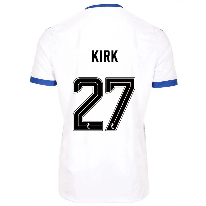 Danxen Kid Makenzie Kirk #27 White Blue Away Jersey 2025/26 T-Shirt