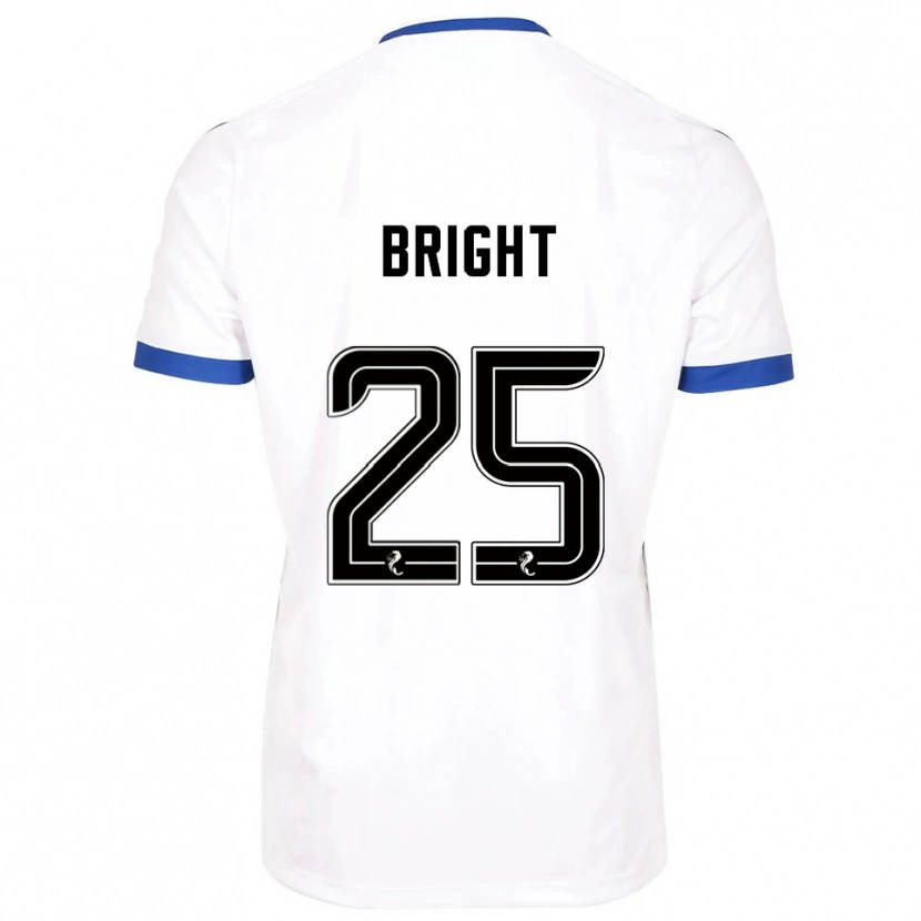 Danxen Kid Scott Bright #25 White Blue Away Jersey 2025/26 T-Shirt