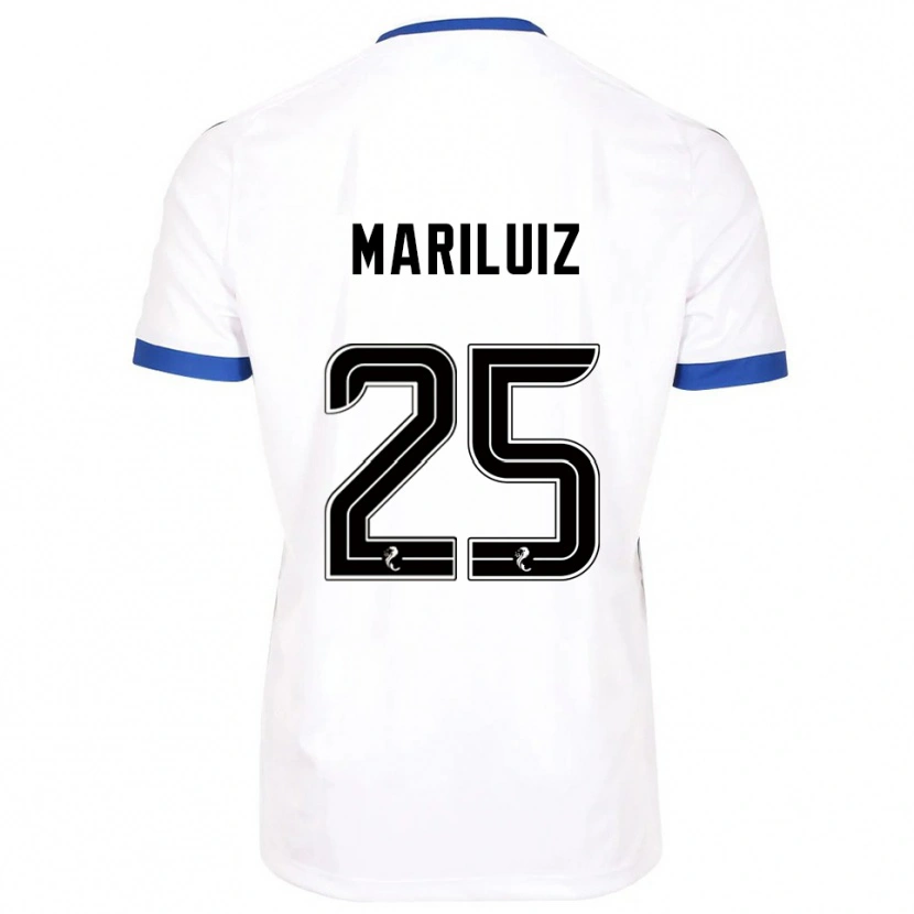 Danxen Kid Mariluiz Sanchez #25 White Blue Away Jersey 2025/26 T-Shirt
