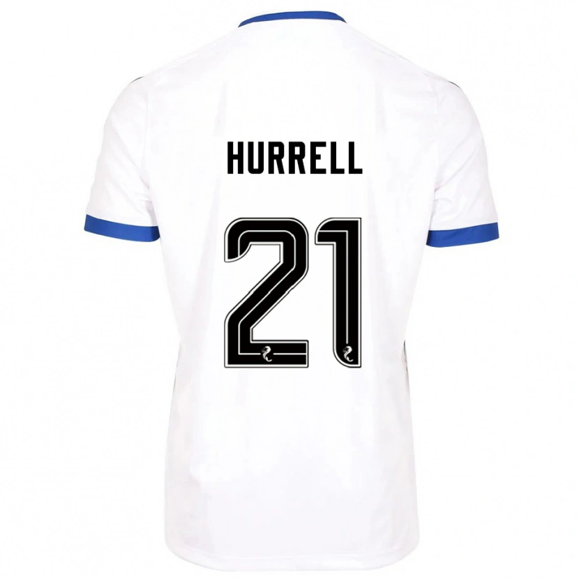 Danxen Kid Olivia Hurrell #21 White Blue Away Jersey 2025/26 T-Shirt