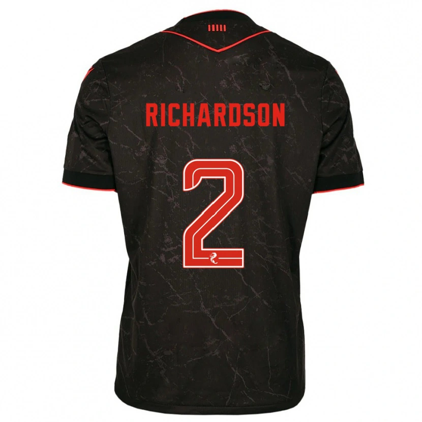 Danxen Kid Jayden Richardson #2 Black Red Away Jersey 2025/26 T-Shirt