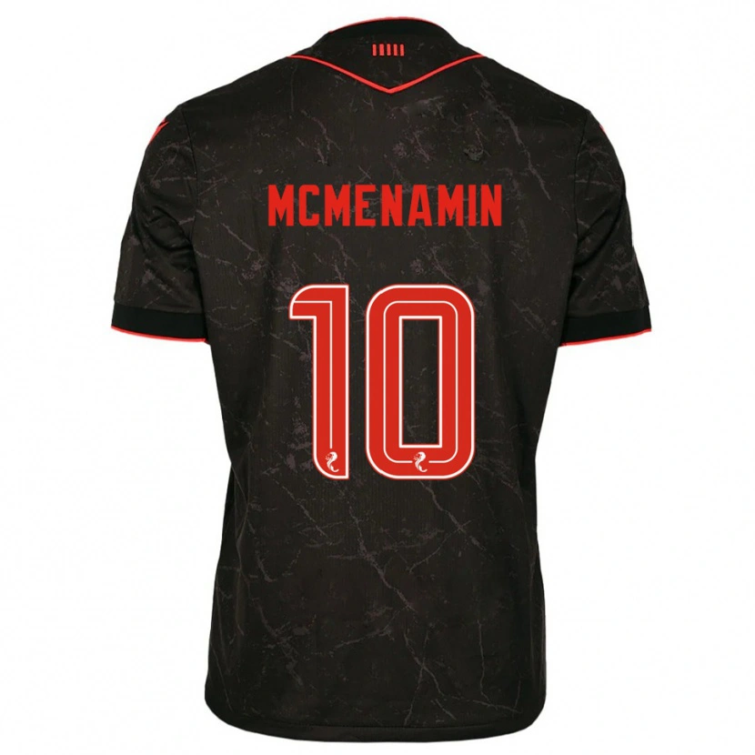 Danxen Kid Conor Mcmenamin #10 Black Red Away Jersey 2025/26 T-Shirt