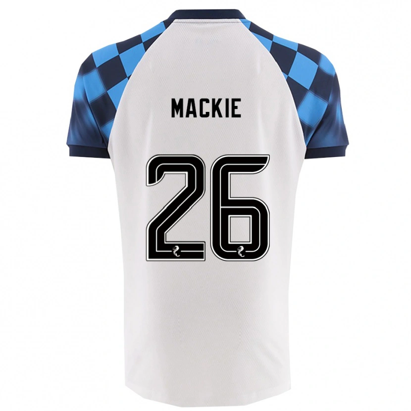 Danxen Kid Sean Mackie #26 White Sky Blue Away Jersey 2025/26 T-Shirt