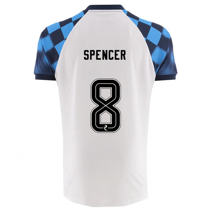 Danxen Kid Brad Spencer #8 White Sky Blue Away Jersey 2025/26 T-Shirt