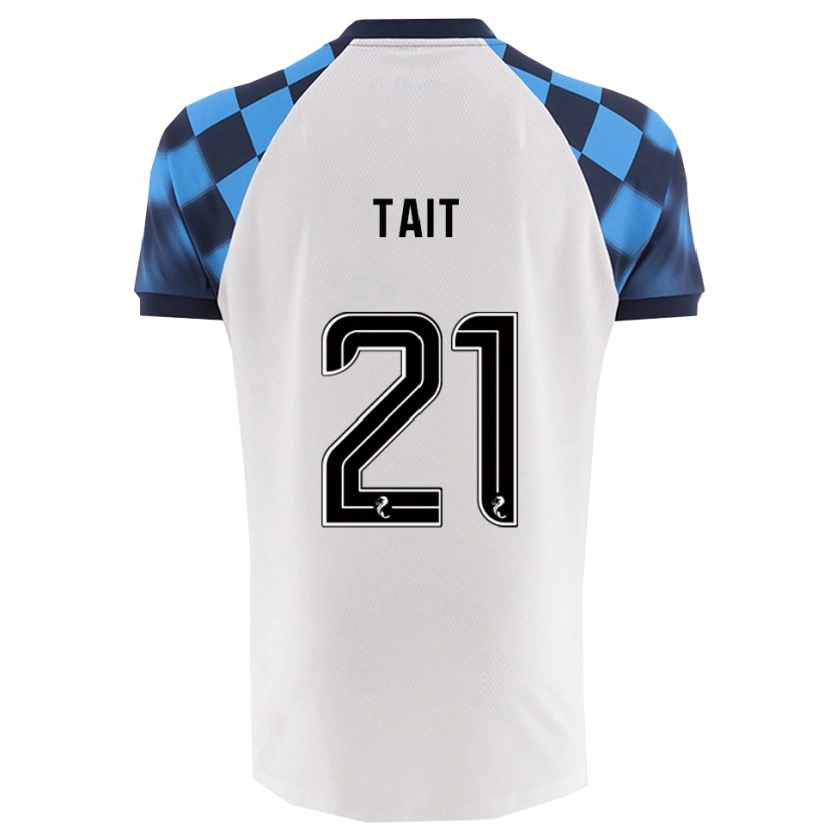 Danxen Kid Dylan Tait #21 White Sky Blue Away Jersey 2025/26 T-Shirt