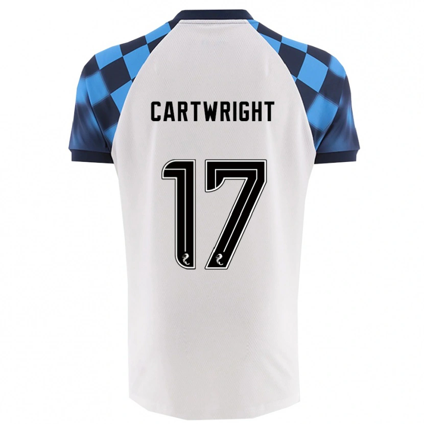 Danxen Kid Henry Cartwright #17 White Sky Blue Away Jersey 2025/26 T-Shirt