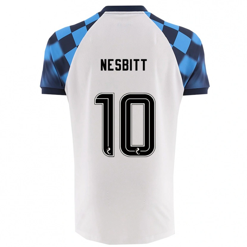 Danxen Kid Aidan Nesbitt #10 White Sky Blue Away Jersey 2025/26 T-Shirt