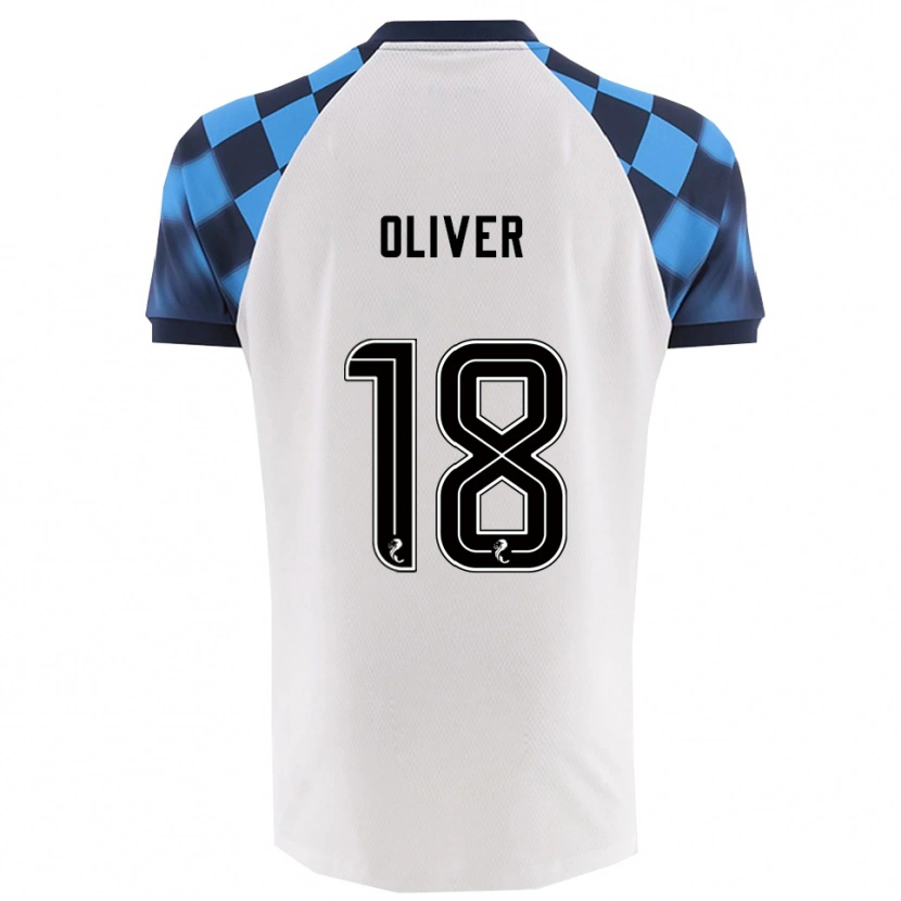 Danxen Kid Gary Oliver #18 White Sky Blue Away Jersey 2025/26 T-Shirt