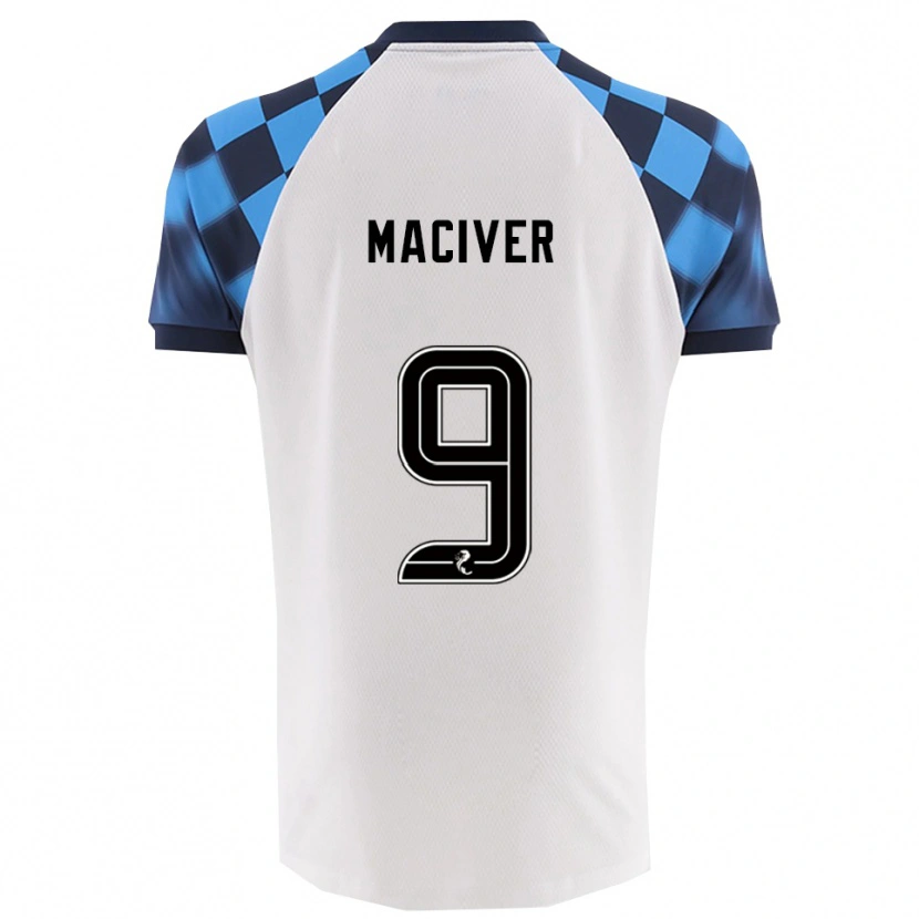 Danxen Kid Ross Maciver #9 White Sky Blue Away Jersey 2025/26 T-Shirt