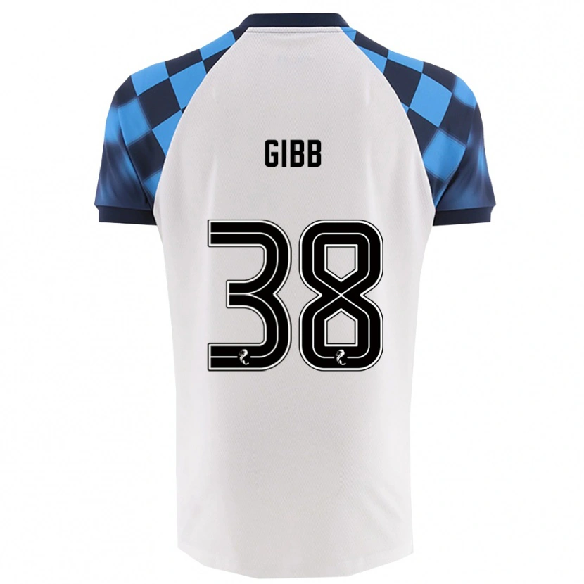 Danxen Kid Thomas Gibb #38 White Sky Blue Away Jersey 2025/26 T-Shirt