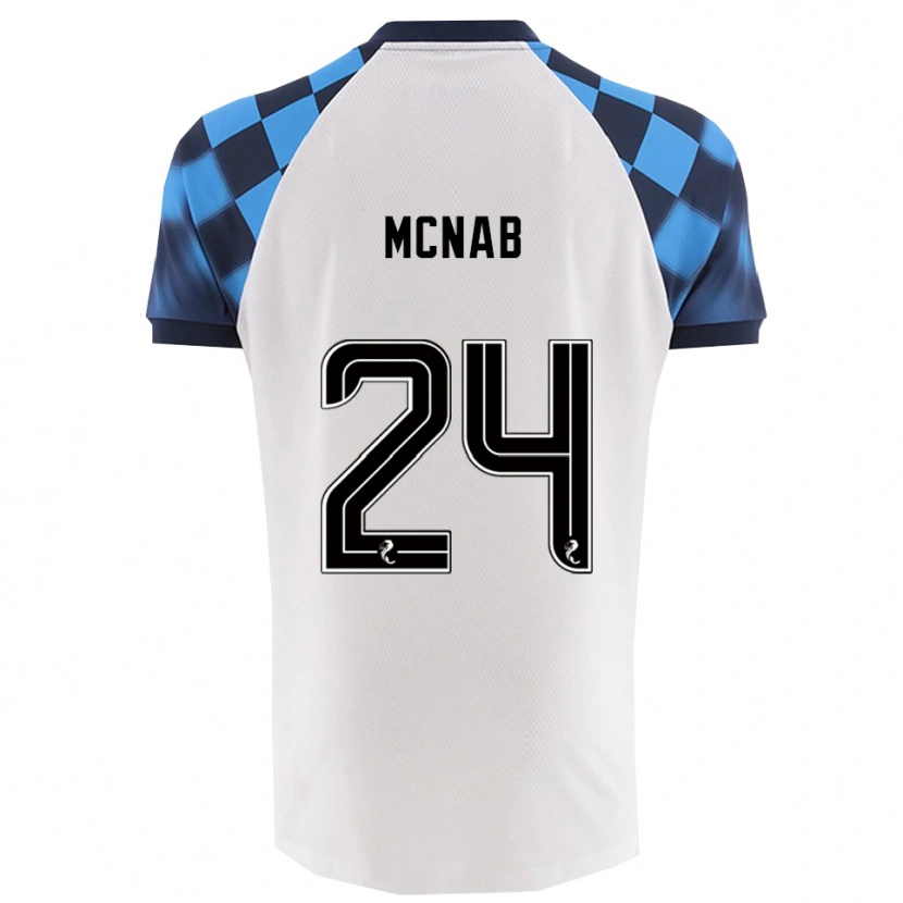 Danxen Kid Cameron Mcnab #24 White Sky Blue Away Jersey 2025/26 T-Shirt