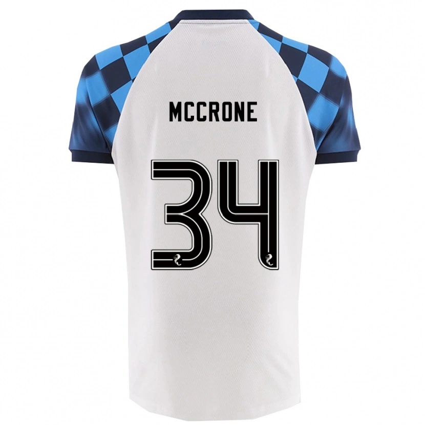 Danxen Kid Caelan Mccrone #34 White Sky Blue Away Jersey 2025/26 T-Shirt