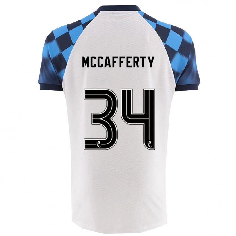 Danxen Kid Flynn Mccafferty #34 White Sky Blue Away Jersey 2025/26 T-Shirt