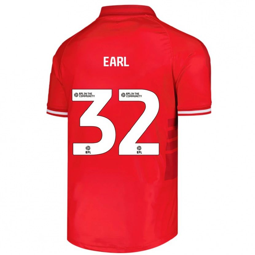 Danxen Men Josh Earl #32 Red White Home Jersey 2025/26 T-Shirt