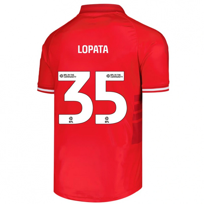 Danxen Men Kacper Lopata #35 Red White Home Jersey 2025/26 T-Shirt