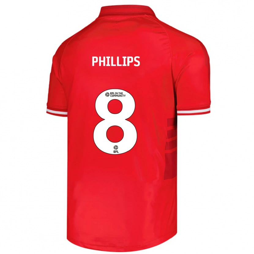 Danxen Men Adam Phillips #8 Red White Home Jersey 2025/26 T-Shirt