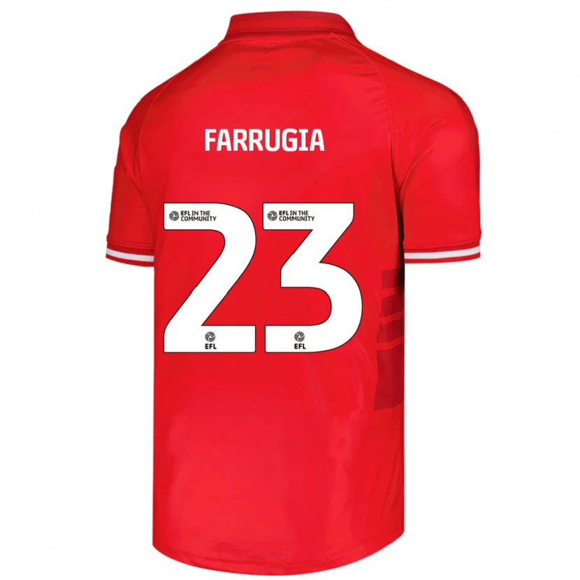 Danxen Men Neil Farrugia #23 Red White Home Jersey 2025/26 T-Shirt