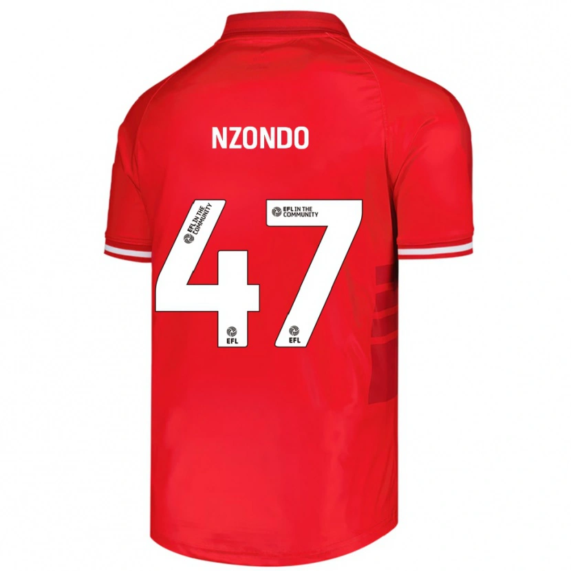 Danxen Men Emmaisa Nzondo #47 Red White Home Jersey 2025/26 T-Shirt