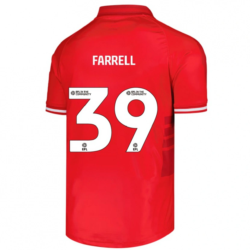Danxen Men Leo Farrell #39 Red White Home Jersey 2025/26 T-Shirt