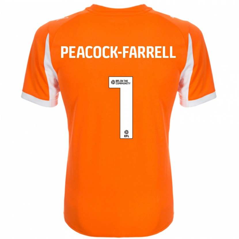 Danxen Men Bailey Peacock-Farrell #1 Orange White Home Jersey 2025/26 T-Shirt