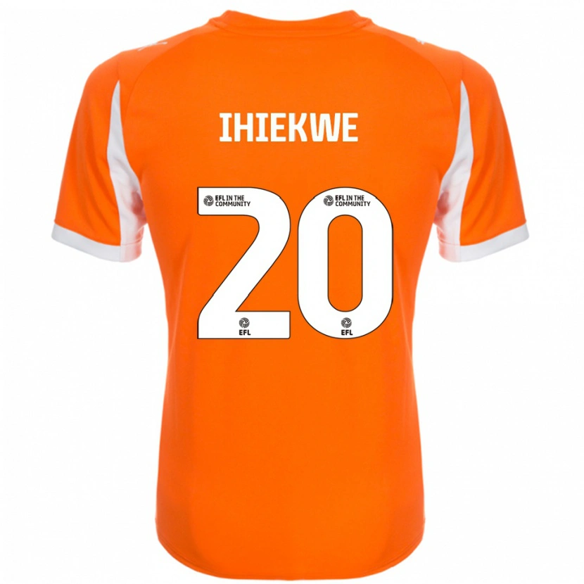 Danxen Men Michael Ihiekwe #20 Orange White Home Jersey 2025/26 T-Shirt