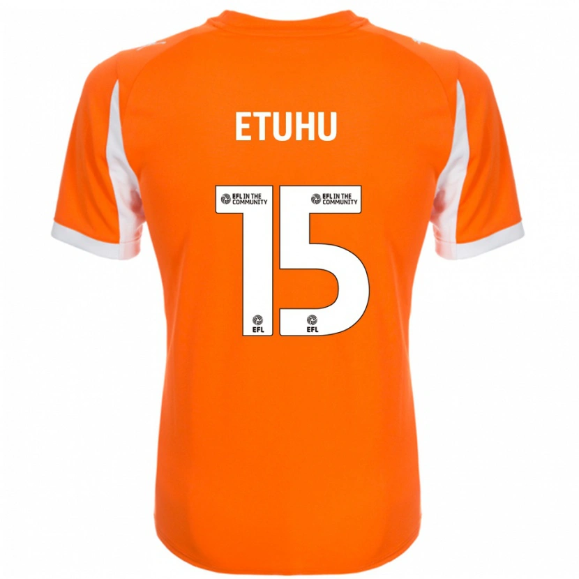 Danxen Men Zaccai Etuhu #15 Orange White Home Jersey 2025/26 T-Shirt