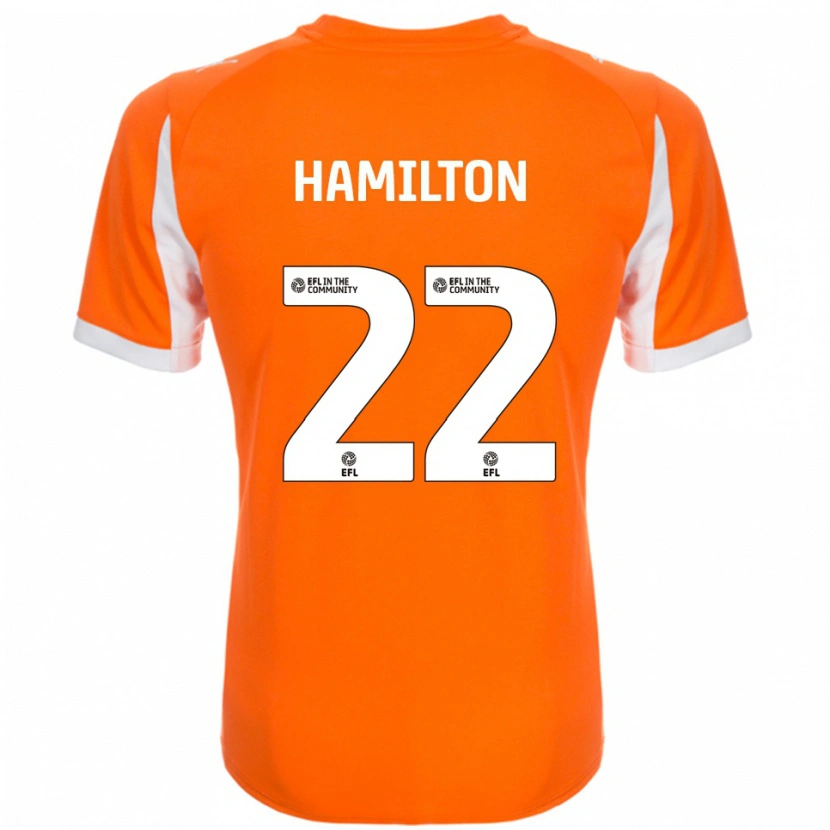 Danxen Men Cj Hamilton #22 Orange White Home Jersey 2025/26 T-Shirt